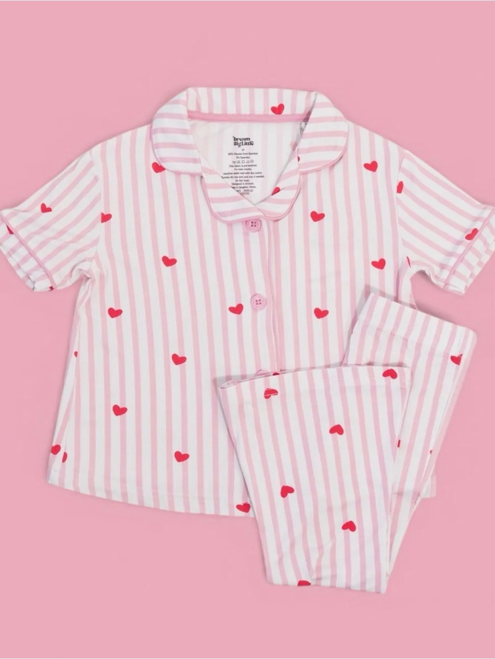 Dream Big Little SWEETHEART STRIPES DREAM GIRL’S FLARE SET